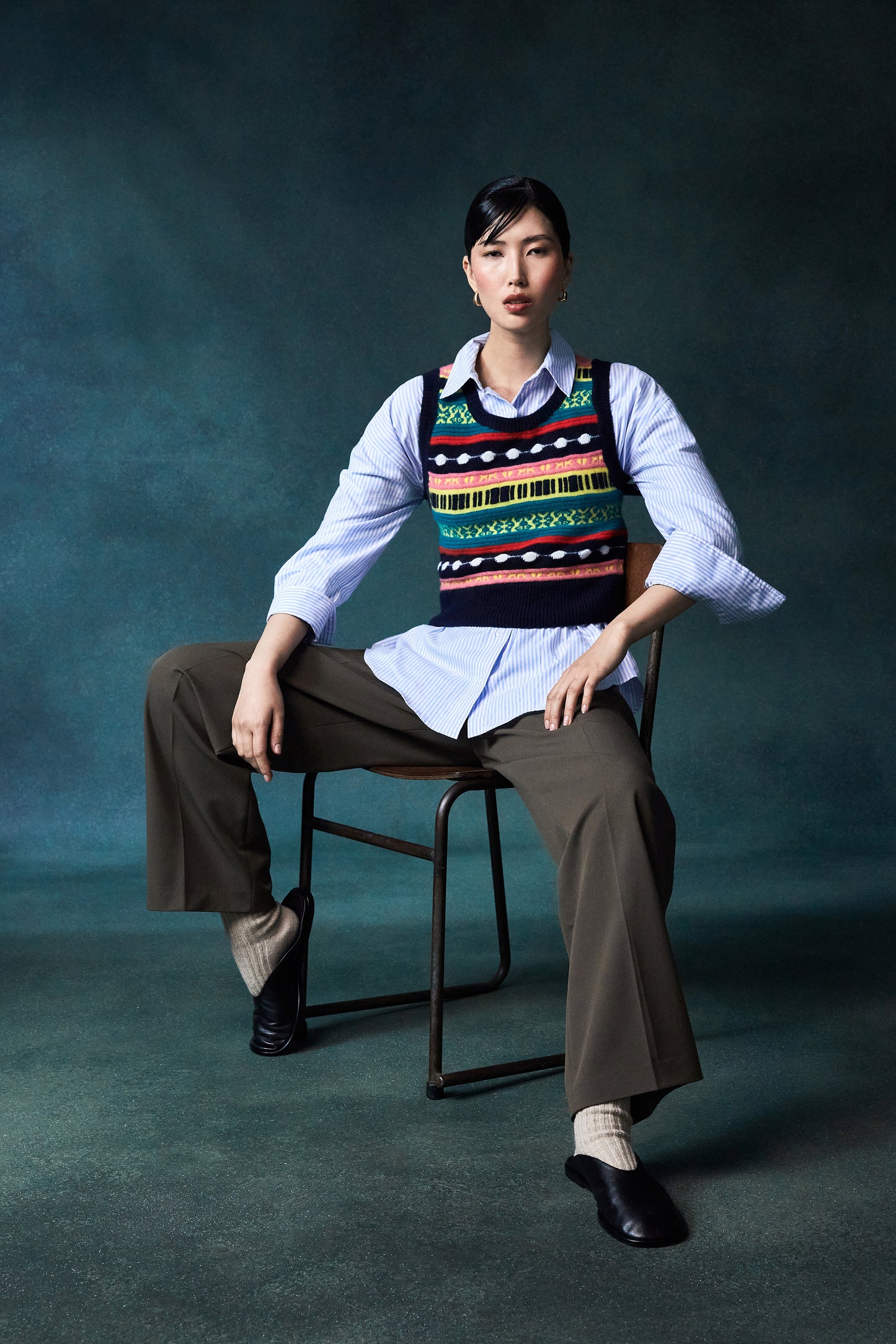 Opal Jacquard Sweater Vest