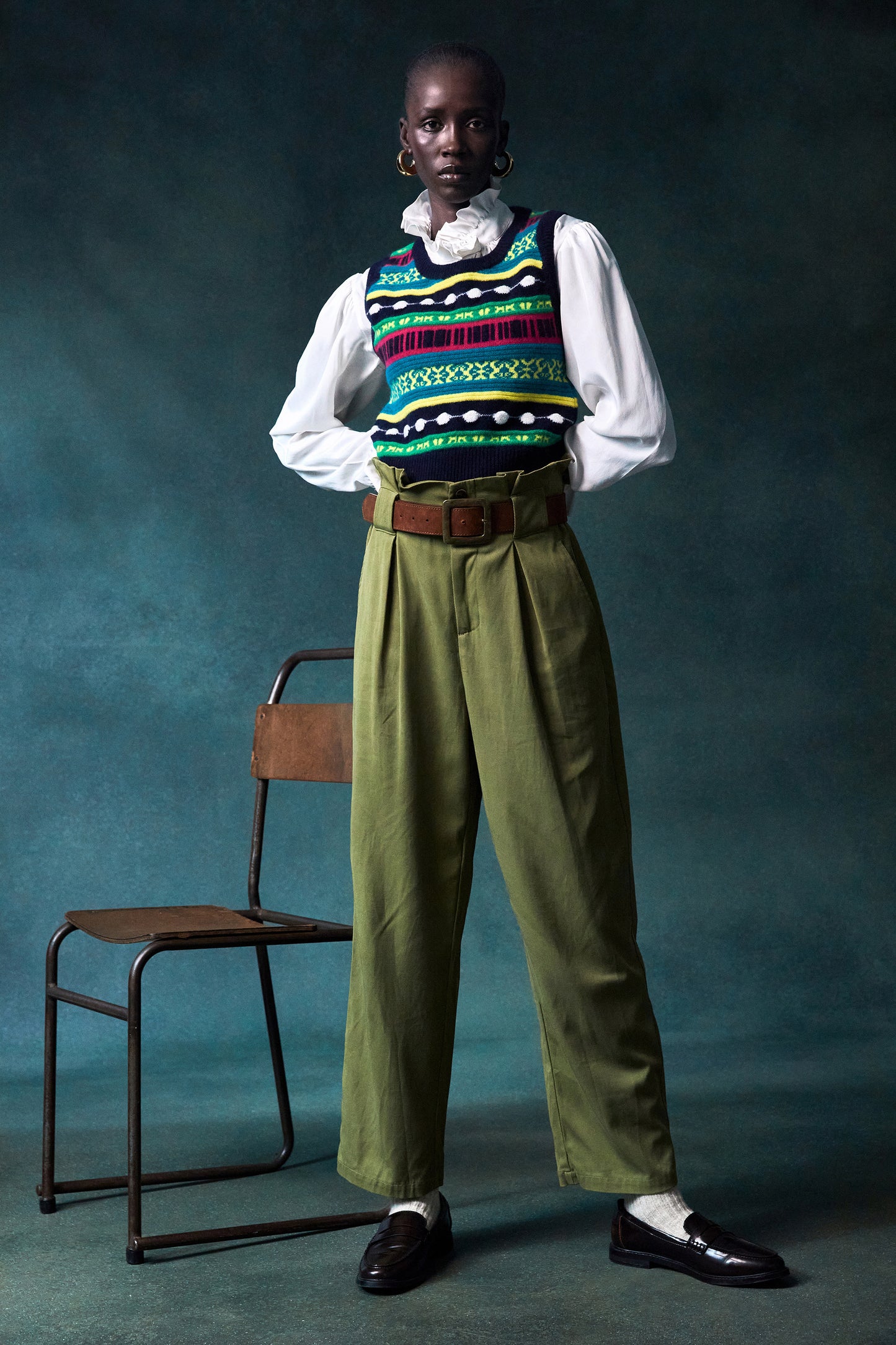 Opal Jacquard Sweater Vest