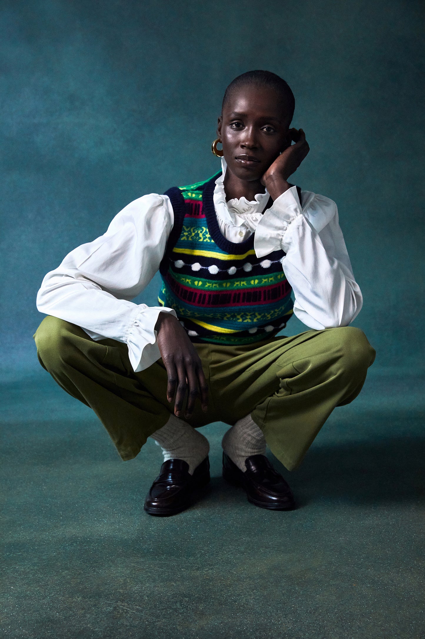 Opal Jacquard Sweater Vest