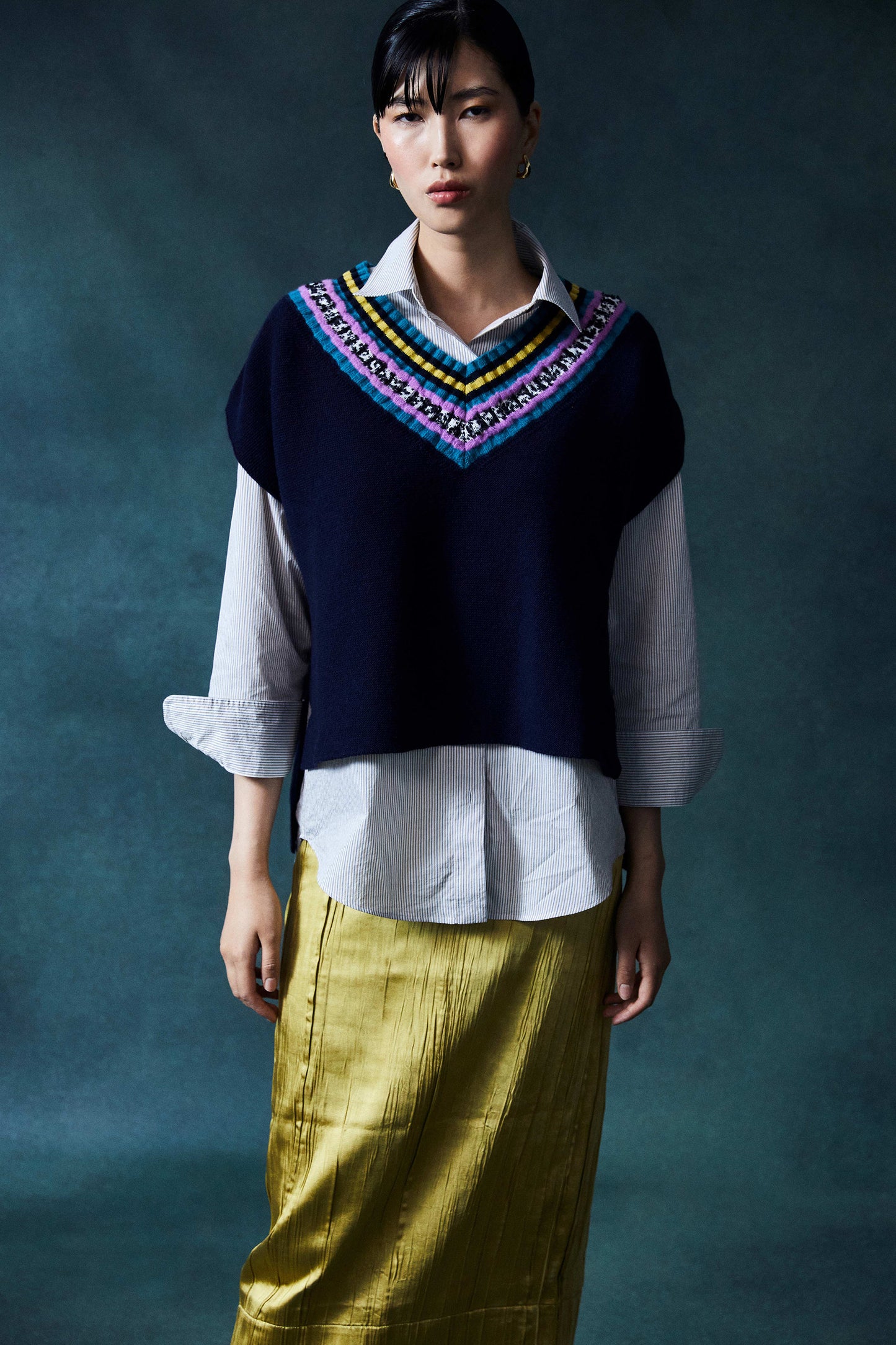 Reverie Navy Sweater Vest
