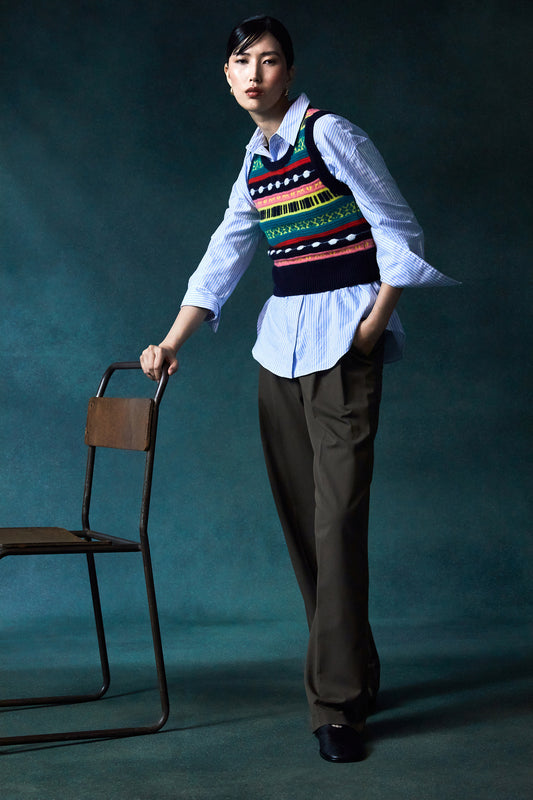 Opal Jacquard Sweater Vest